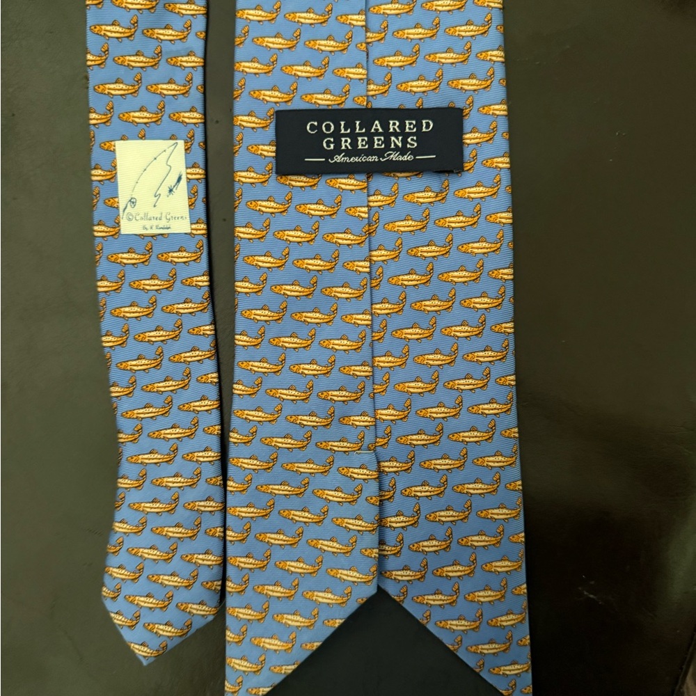 Blue and Yellow Men's Tie